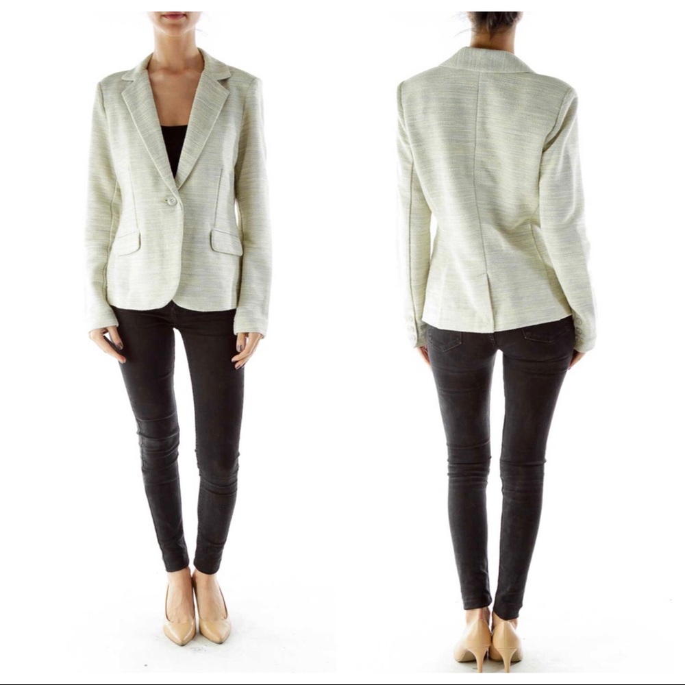 Cabi Lemon Zest Tweed Blazer